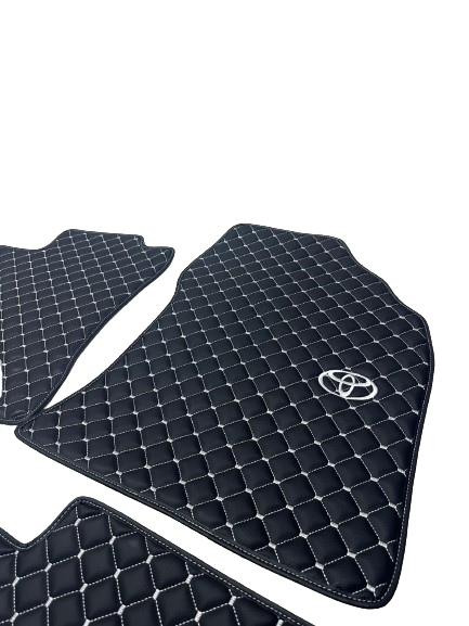 Toyota Waterproof All Model Custom Toyota Floor Mats, Leather, Front Rear Carpet Liner, Toyota Car Floor Mats