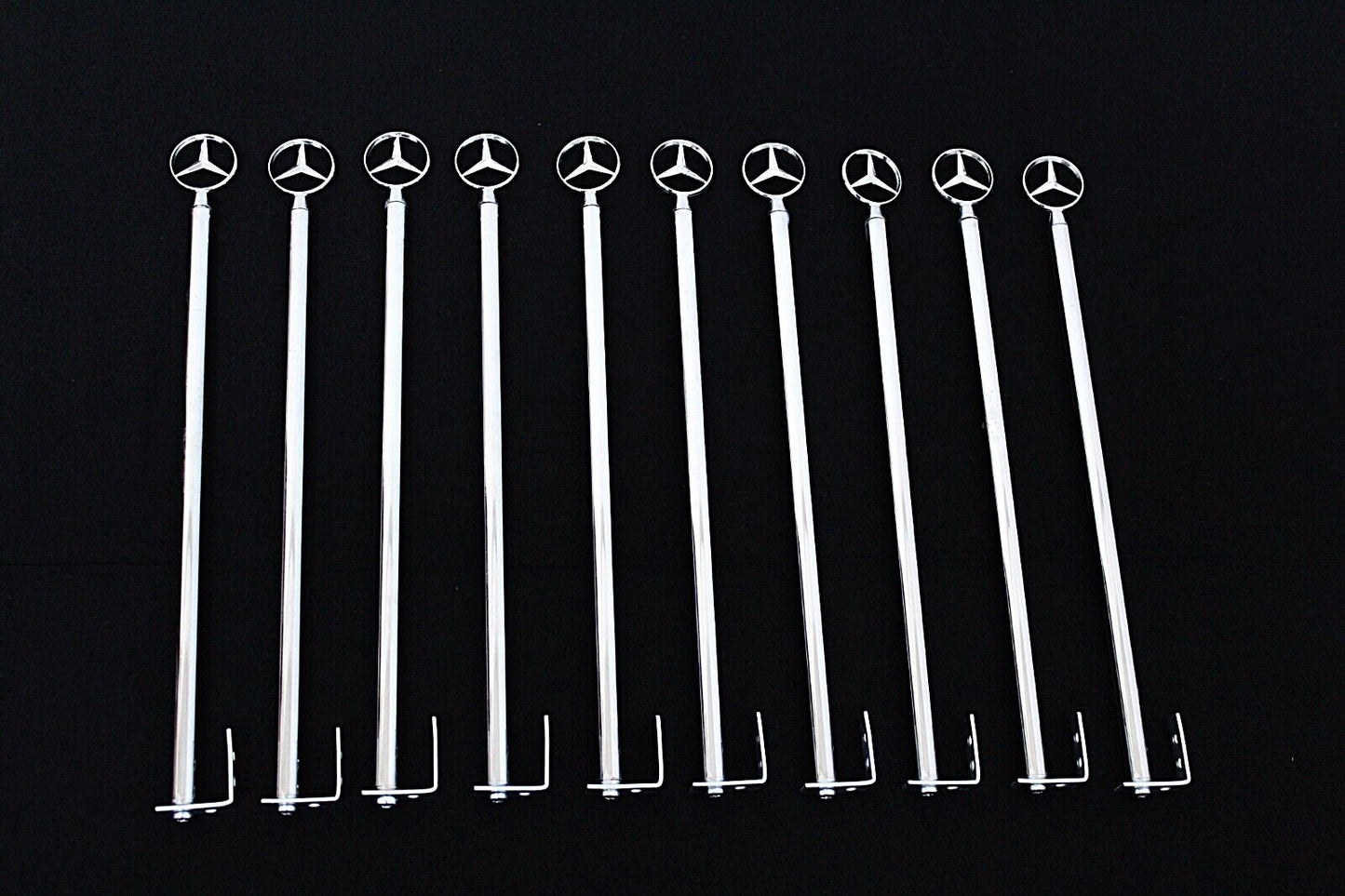 Mercedes Benz Chrome Parking Pole Pennant Bar Chrome Styling Stainless Steel Body Kit Ford Chrome Parking Pole - Park Bar - Parkingpole