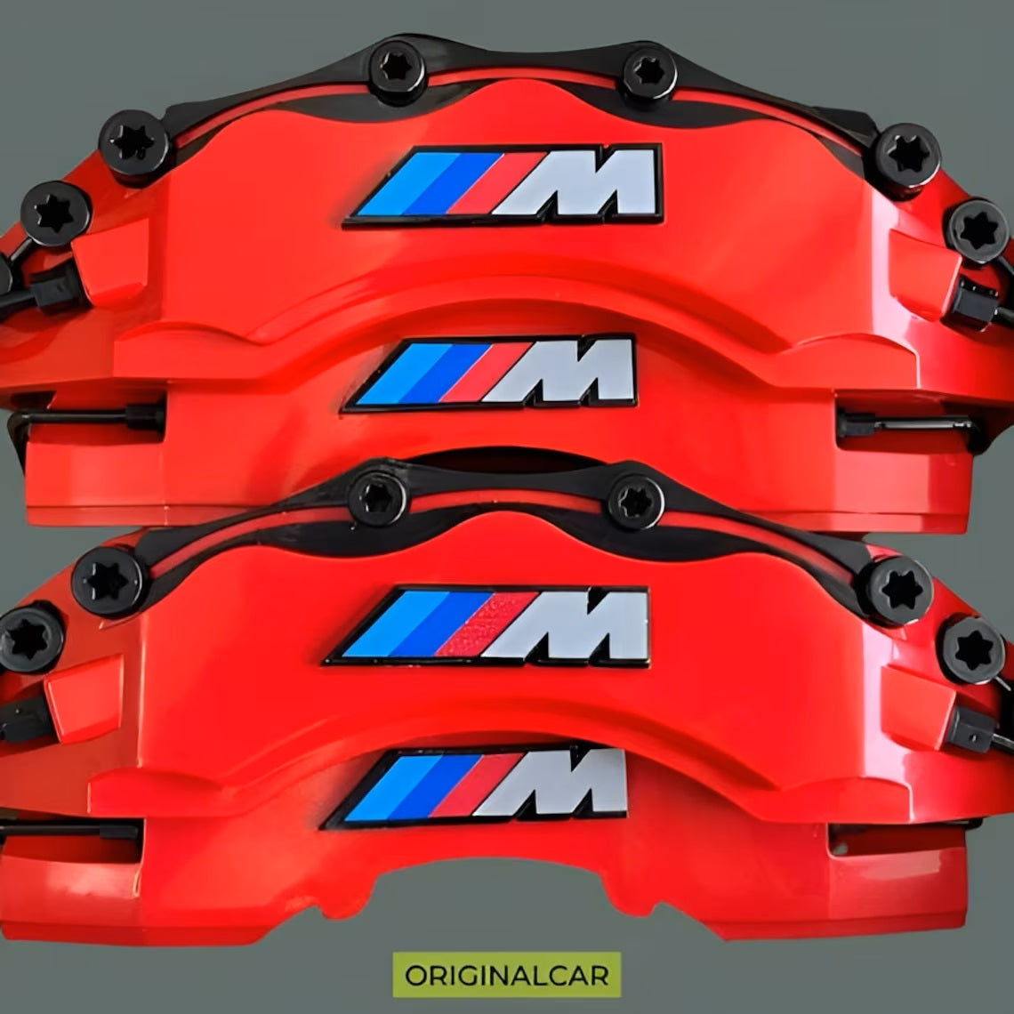 4x Brake Caliper Cover red Front Rear Wheels set all bmw model 4 x red  Brake Caliper Covers