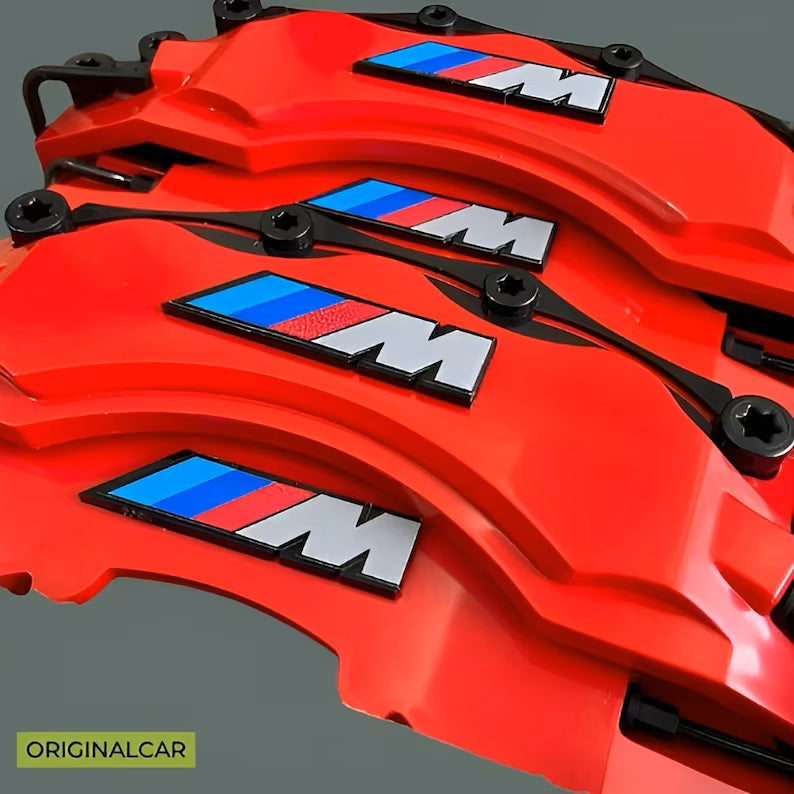 4x Brake Caliper Cover red Front Rear Wheels set all bmw model 4 x red  Brake Caliper Covers