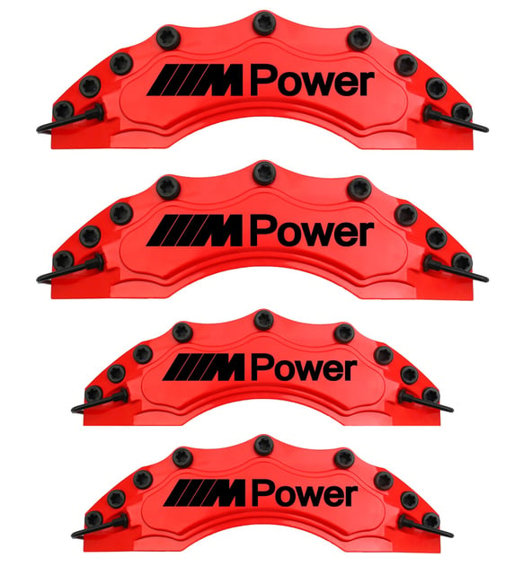 M Power Brake Caliper Cover, 4x Brake Caliper Cover Front Rear Wheels, M3 Caliper Cover